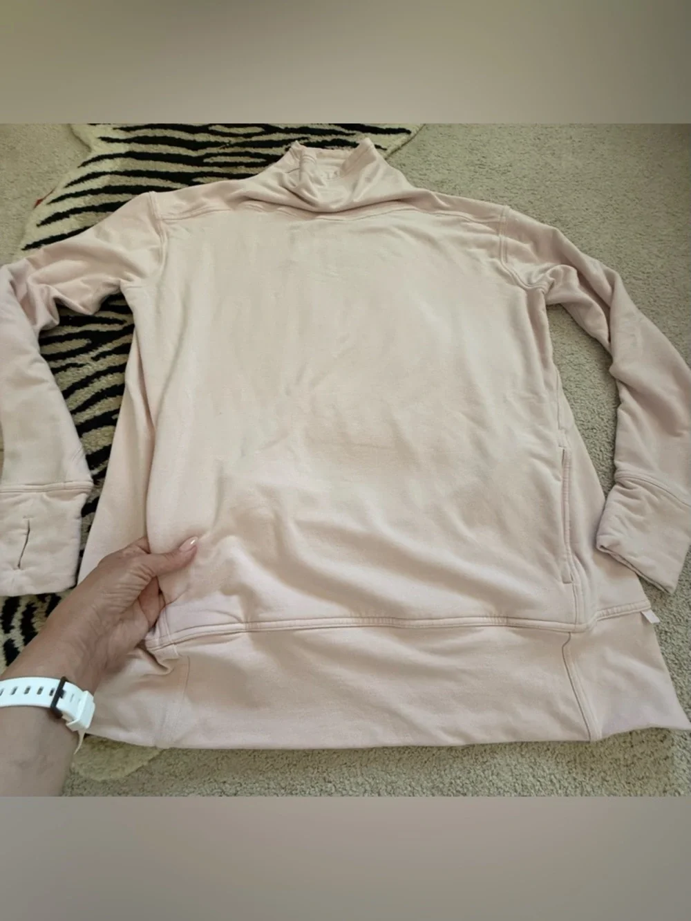 Lululemon Warm Down Funnel Neck Light Pink Size 12 Style Number: W3DSJS